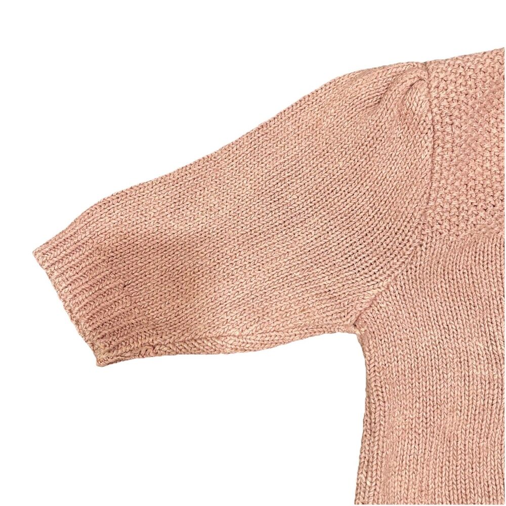 Vintage Silk Rayon Sweater Pink Collared SML Sport Knit Size S - Picture 5 of 9